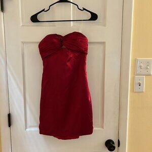 Burgundy cocktail dress